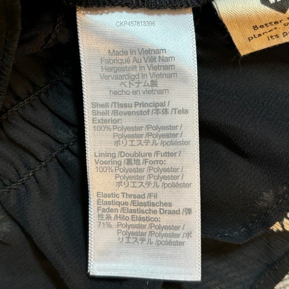 NWT MADEWELL Georgette Boho
Square-Neck Smock-Waist Top in
Bloom Dot Size XS - Picture 6 of 12